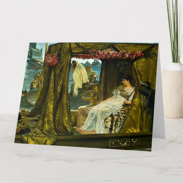 Tarjeta Cleopatra y Anthony 1883 (Anverso)