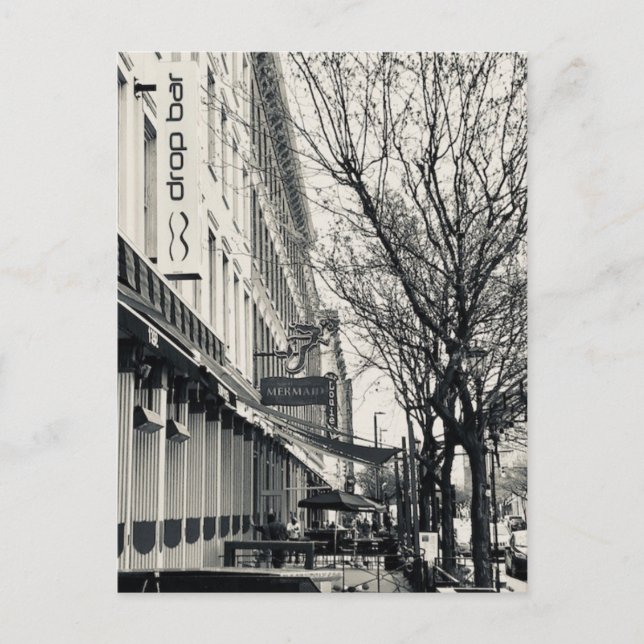 Tarjeta "Cleveland Warehouse District Street Scene (Anverso)