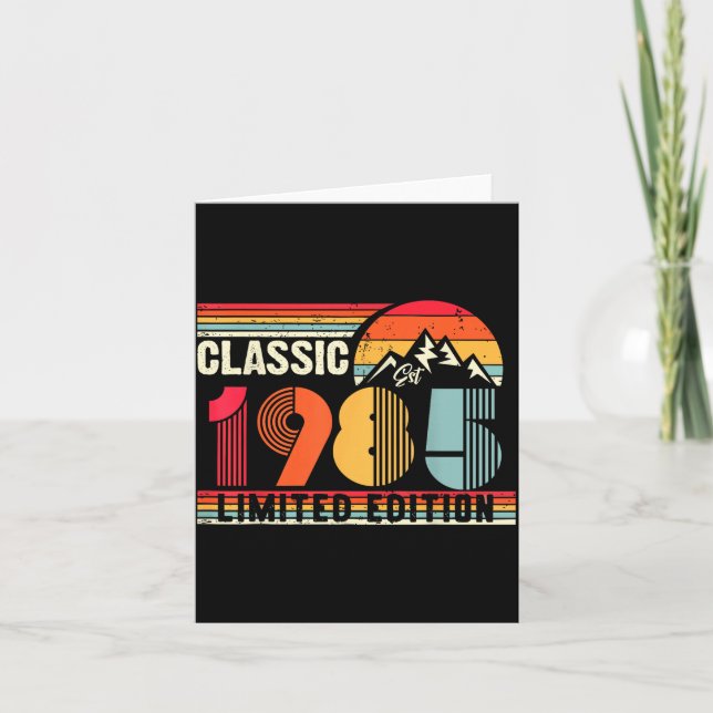 Tarjeta Clic 1985 Limited Edition 40 Year Old 40th Birthda (Anverso)