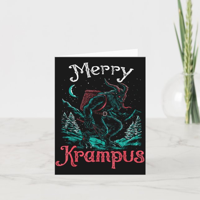 Tarjeta Clic Folklore Christmas Merry Krampus Festive Horr (Anverso)