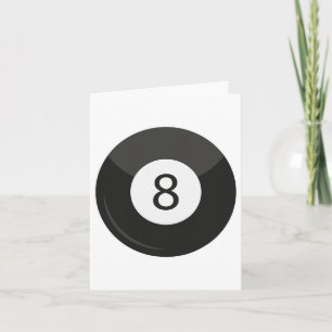 Tarjeta Clic Magic 8 Eight Ll Billiards Pool Player Adulto