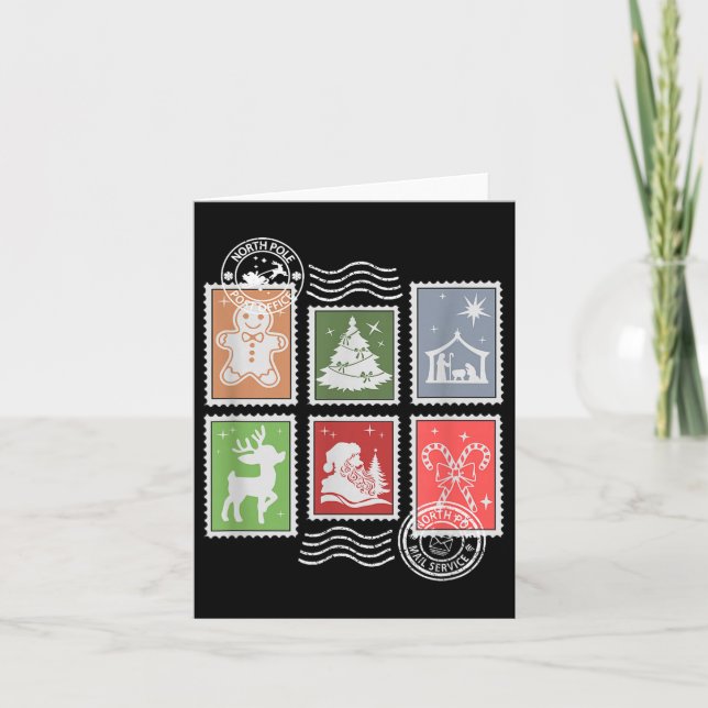 Tarjeta Clic Stage Stamps Christmas Mail  (Anverso)