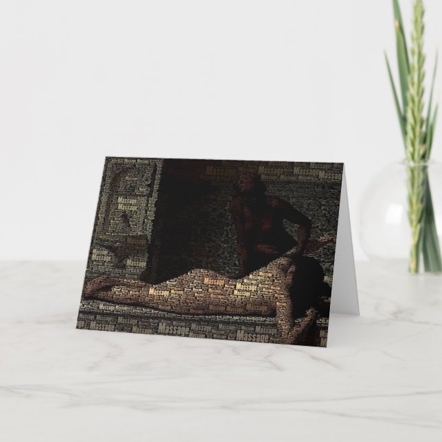 Tarjeta Cliente histórico de terapia de masaje de Ilustrac (Anverso)