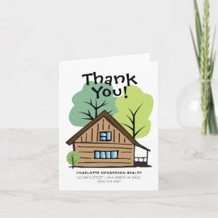 Tarjeta Cliente inmobiliario a mano gracias
