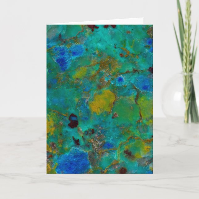 Tarjeta Cliff azul Chrysocolla (Anverso)