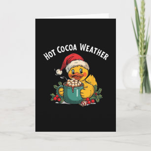 Tarjeta Clima de cacao caliente Crucero Pato Bebida de Nav