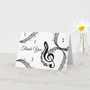 Tarjeta Climactic G Clef Blank Inside