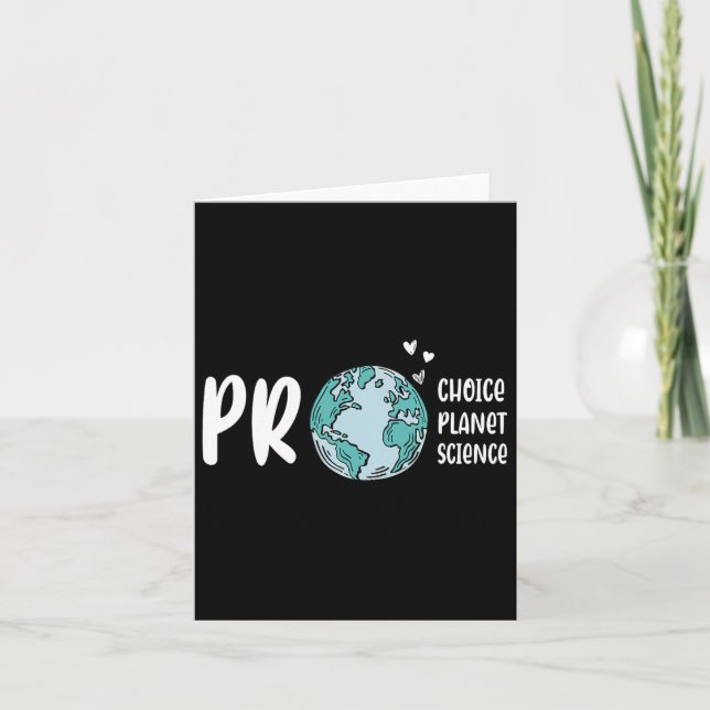Tarjeta Climat Pro Choice Pro Planet Pro Science Day (Anverso)