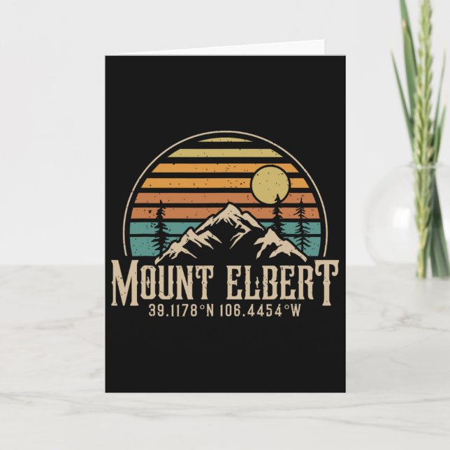 Tarjeta Climbing Mt. Elbert Colorado Mountain Mount Elbert (Anverso)