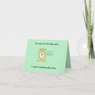 Tarjeta Clock Happy Belthday Card