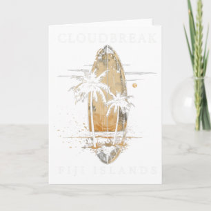 Tarjeta Cloudbreak Islas Fiji Surf Vintage Surfing Surfe