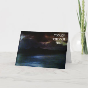 TARJETA CLOUDY SIN USTED-MISS USTED