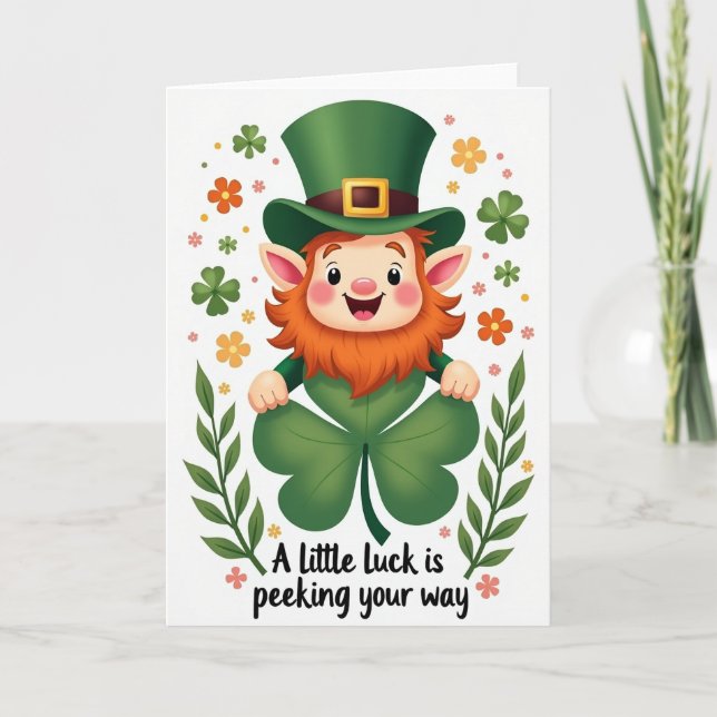 Tarjeta Clover Luck Scene Greats Card (Anverso)