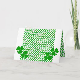 Tarjeta Clover Shamrock irlandés