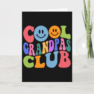 Tarjeta Club de abuelos geniales Día del papá papá padre p