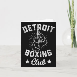 Tarjeta Club de boxeo de Detroit - Guantes de boxeo de épo