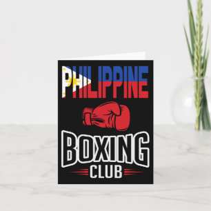 Tarjeta Club de boxeo Filipino Pinoy
