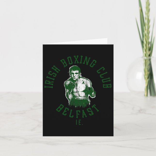 Tarjeta Club de Boxeo Irlandés Belfast (Anverso)