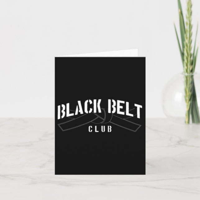 Tarjeta Club de Cinturón Negro (Anverso)