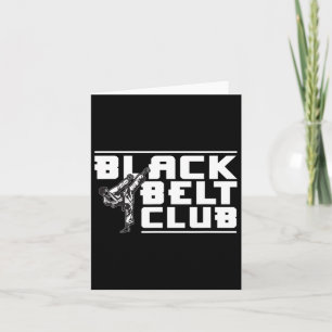 Tarjeta Club de Cinturón Negro - Cinturón negro Karate