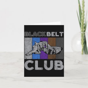 Tarjeta Club de Cinturón Negro Vintage BJJ Jiu Jitsu Brasi