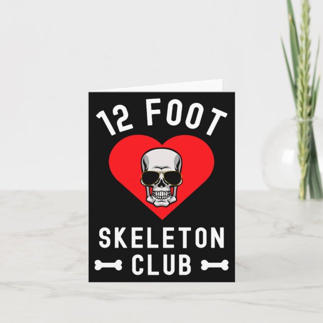 Tarjeta Club de Esqueleto de 12 Pies Gigante Skelly Gles S (Anverso)