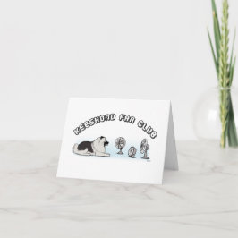 Tarjeta Club de fanáticos de Keeshond
