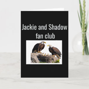 Tarjeta Club de fans de Jackie y Shadow Eagles