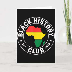Tarjeta Club de Historia Negra Est 2026 Orgullo de África 