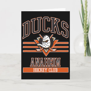 Tarjeta Club de Hockey Anaheim Ducks Gris Licencia Oficial