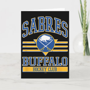 Tarjeta Club de Hockey Buffalo Sabres Negro Licencia Ofici