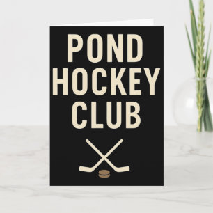 Tarjeta Club de Hockey en Laguna Palos Cruzados Hielo de I