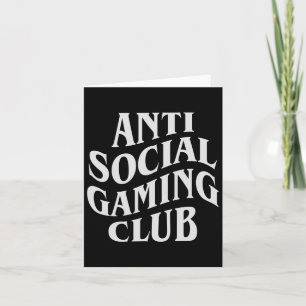 Tarjeta Club de jugadores antisociales jugador divertido d