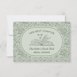 Tarjeta Club de Libro del Próximo Capítulo Bridal Shower V