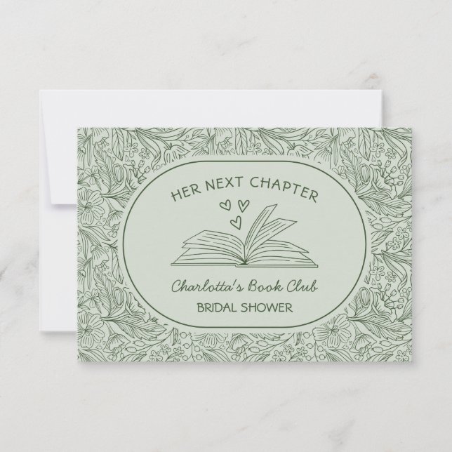 Tarjeta Club de Libro del Próximo Capítulo Bridal Shower V (Anverso)
