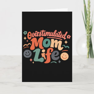 Tarjeta Club de Madres Sobrestimuladas Salud Mental Día de