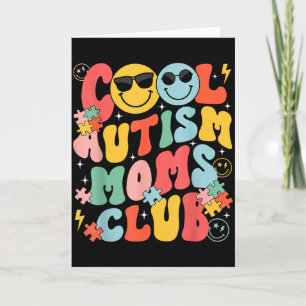 Tarjeta Club de Mamás Geniales con Autismo Conciencia Mama