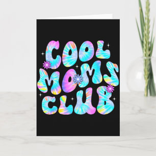 Tarjeta club de mamás geniales tie dye vida de mamá mamá f