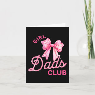 Tarjeta club de padres geniales día del padre de hija hijo