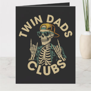 Tarjeta Club de Papás Gemelos Esqueleto