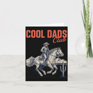 Tarjeta club de papás geniales vaquero papá divertido west