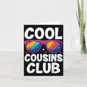 Tarjeta Club de Primos Geniales Familia Divertida Camiseta