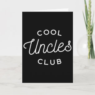 Tarjeta Club de tíos geniales Día del papá Padre Papá Día 