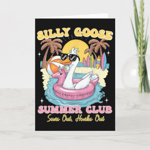 Tarjeta Club de verano Silly Goose Summer Club Vacaciones