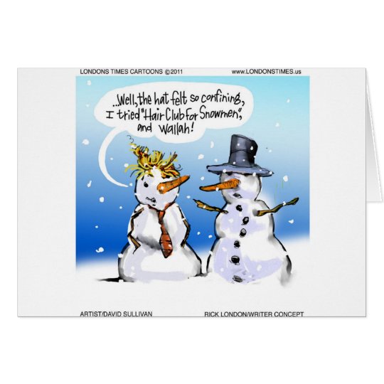 Tarjeta Club del pelo para el navidad divertido de los