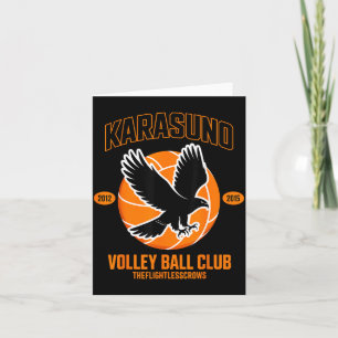Tarjeta Club Japonés de Anime de Voleibol Karasunooo High