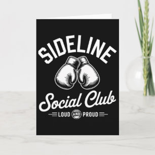 Tarjeta Club Social Al Margen Del Boxeo Mma Fuerte Y Orgul