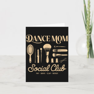 Tarjeta Club Social de Mamá de Baile Mamá Divertida Feliz