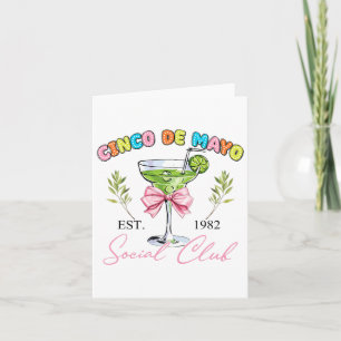 Tarjeta Club Social Mexicano Cinco De Mayo Tequila