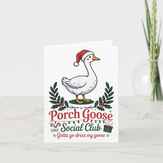 Tarjeta Club Social Porch Goose Tengo Que Vestir Mi Ch Goo (Anverso)